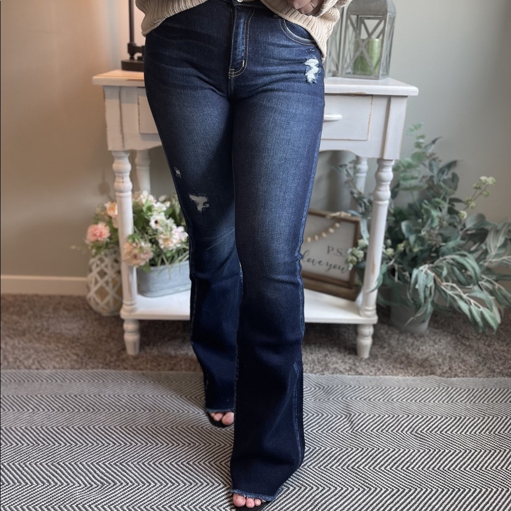 Attracting Trouble - Kancan High Rise Flare Jeans